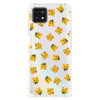 Doorzichtige Silicone Hoesje voor OPPO A53 5G | A73 5G Katten Emojis - thumbnail