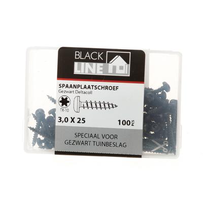 Spaanpl.schr.zwart ck tx10 3.0X25(100) Spaanpl.schr.zwart ck tx10 3.0X25(100)
