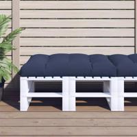 VidaXL Palletkussen 120x80x12 cm stof marineblauw - thumbnail