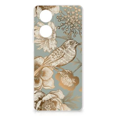 TPU Case voor OPPO A58 4G Vintage Bird Flowers TPU Case voor OPPO A58 4G Vintage Bird Flowers