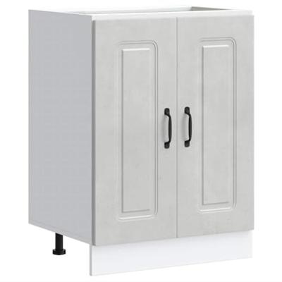 Spoelbakonderkast Kalmar 60x46x81,5 cm bewerkt hout betongrijs