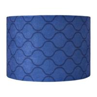 Lampenkap grafisch - blauw - ø24.5x17 cm - thumbnail