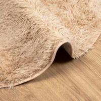 Hoogpolig vloerkleed NAVARRA 240x240 cm polyester beige - thumbnail