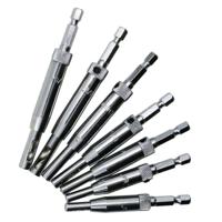 7 STKS/set deuren zelf centrering scharnier Tapper core boor bit set gat Puncher houtbewerking tools (5/64 7/64 9/64 11/64 13/64 1/4 inch 5mm) - thumbnail