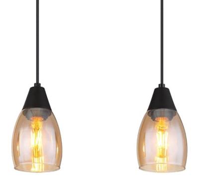 Globo 3-lichts hanglampReid amber glas - 15705-3H