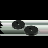 AMI Klik Rozet Rond Slg Zwart - 739372 - thumbnail