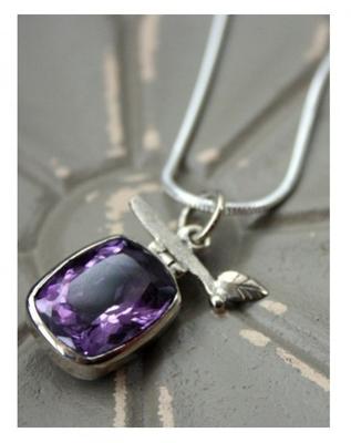 Zilveren Hanger Amethist Zilveren Hanger Amethist