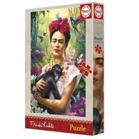 Puzzel - EDUCA - De Tuin van het Leven - 1000 stukjes - 34 x 48 cm - Thema: Frida Kahlo - thumbnail