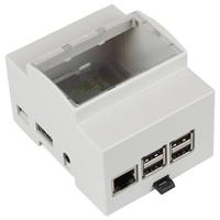 Joy-it rb-case+07 SBC-behuizing Geschikt voor serie: Raspberry Pi® Voor DIN-railmontage Grijs - thumbnail