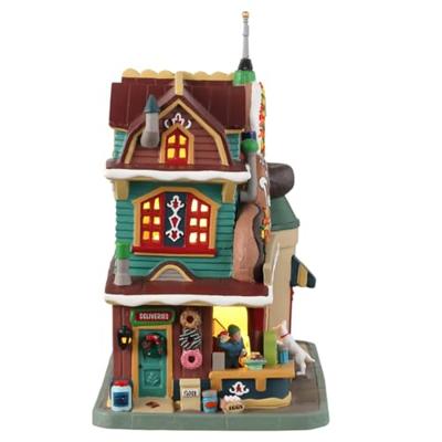 Lemax danny&apos;s donuts & coffee verlicht kersthuisje Harvest Crossing 2023