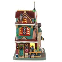 Lemax danny&apos;s donuts & coffee verlicht kersthuisje Harvest Crossing 2023 - thumbnail