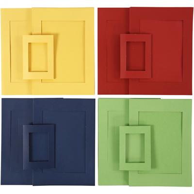 Creativ Company Passepartout lijsten, afm a4+a6, 180 gr, zwart, 2x60 stuk/ 1 doos