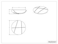 Trio PlafonniereTibor design Ø28cm - R62903001 - thumbnail