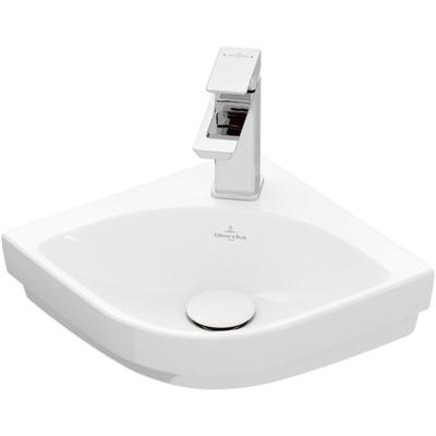 Hoekfontein Villeroy & Boch Subway 3.0 Met CeramicPlus Zonder Overloop 32x39.5x14.5 cm Wit Alpin