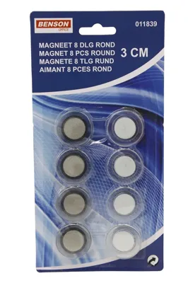 B-Deal Ronde Magneten 3 cm - 8 stuks