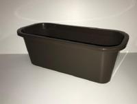 Bloembak Bruin lengte 40cm (set van 2) - thumbnail