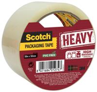 Verpakkingstape Scotch Secure Seal 50mmx50m transparant - thumbnail