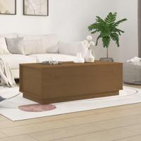 Salontafel 100x50x35 cm massief grenenhout honingbruin - thumbnail