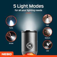 Oplaadbare ledlamp Nebo Torchy 2K 2000 Lm Compact - thumbnail