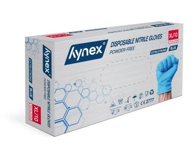 Handschoen hynex nitril xl blauw 5gr 100 stuks Handschoen hynex nitril xl blauw 5gr 100 stuks
