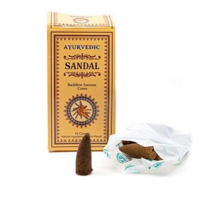 Ayurvedic Backflow Wierook Kegels Sandelhout Ayurvedic Backflow Wierook Kegels Sandelhout