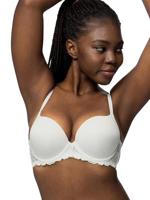 Super Push Up BH - Claire - Maximizer push up bh met beugel - T-shirt bh met kanten rand - thumbnail