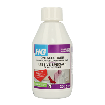 HG Ontkleurder voor doorgelopen witte was 200 Gram HG Ontkleurder voor doorgelopen witte was 200 Gram