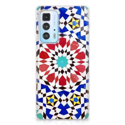 Motorola Edge 20 Pro | TPU | Siliconen hoesje | Mozaïek