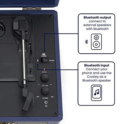 Crosley CR8005F-NV4 Cruiser Plus Navy platenspeler