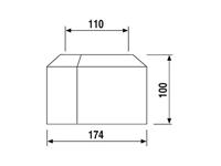 Kirchhoff PS SANIT WC-rozet hoog, wit, DN 100, 2-delig - 58.302.01..0000 - thumbnail