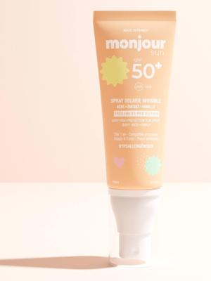 Onzichtbare zonnebrandspray SPF50+ MONJOUR wit