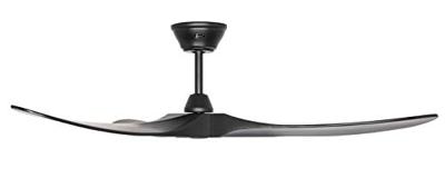 CasaFan ECO GENUINO 152 MS-MS Plafondventilator 16.6 W (Ø x h) 1520 mm x 285 mm Zwart (mat) Met afstandsbediening, Met wintermodus