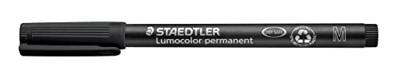Staedtler Lumocolor permanent M DRY SAFE 317 WP4 Permanent marker Rood, Blauw, Groen, Zwart Watervast: Ja