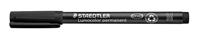 Staedtler Lumocoler 317, OHP-marker, permanent, 1,0 mm, etui van 8 stuks in geassorteerde kleuren - thumbnail