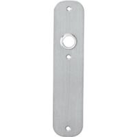 Schild plat 190x42x2mm WC72/8mm RVS - thumbnail