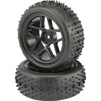 Reely 1:10 Buggy Complete wielen Spike 5-dubbelspaaks Zwart 2 stuk(s) - thumbnail