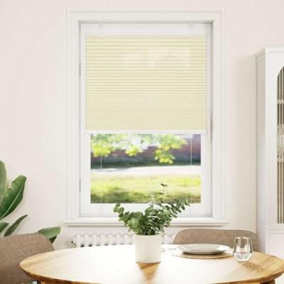 VidaXL Plissé rolgordijn 80x100 cm stofbreedte 79,4 cm polyester crème