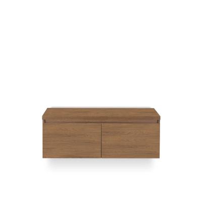 Frozen Badmeubelset 120 cm - Greeplijst in kleur - Incl. Bovenblad Honey