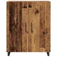 Dressoir 69,5x34x90 cm bewerkt hout oud houtkleurig - thumbnail