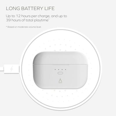 Creative Zen Air SXFI In Ear oordopjes Bluetooth Wit Bestand tegen zweet, Waterbestendig, Indicator voor batterijstatus, Incl. oplaad- en dockingstation