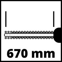Einhell GE-EH 7067 Heggenschaar Elektrisch Met beschermbeugel 700 W 710 mm - thumbnail