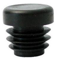 Steco Inslagdoppen voordrager voor transportfiets ø16mm - zwart - thumbnail