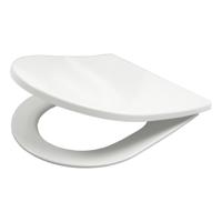 Toiletzitting met Deksel Wiesbaden Vesta Shade Slim met Soft Close Mat Wit - thumbnail