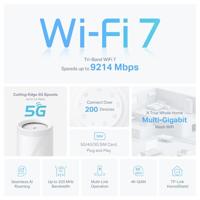 TP-Link Deco BE65-5G(1-pack) Whole Home Mesh Wi-Fi 7 Router - thumbnail