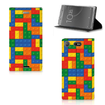 Sony Xperia XZ1 Compact Hoesje met Magneet Blokken Sony Xperia XZ1 Compact Hoesje met Magneet Blokken