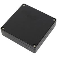 Hammond Electronics 1551WXBK Universele behuizing 80 x 80 x 22 ABS Zwart 1 stuk(s) - thumbnail