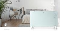Glazen Paneel Convectorkachel | Thermostaat | LCD-Scherm | 2 Warmtestanden | Staand / Wandmontage | 2000 W | Wit - thumbnail