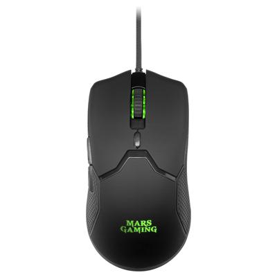Toetsenbord met Gaming Muis Mars Gaming MCPXBES Zwart Qwerty Spaans
