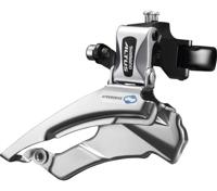 Voorderailleur 3 x 7/8-speed Shimano Altus FD-M313 down swing/dual pull - met hoge klem - 42-48T (66-69°) - Zwart/Zilver - thumbnail