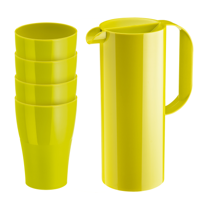 Koziol Schenkkan en 4 Drinkbekers RIO & ROY - Kunststof - Design - Groen - thumbnail